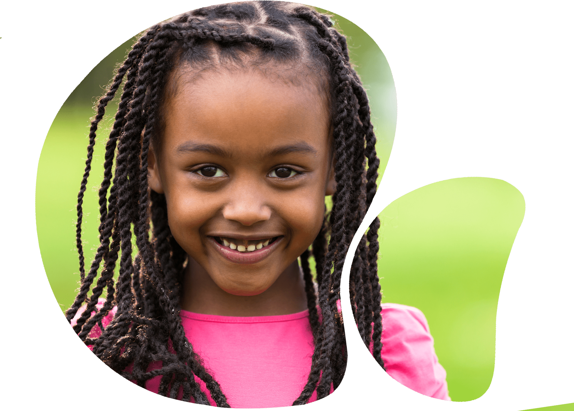 Portrait of a little kid smiling